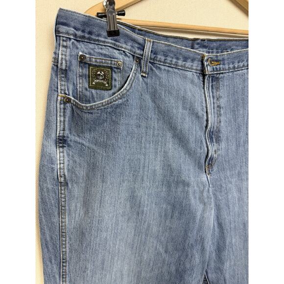 Cinch Jeans Men's Size 42 x 34 Denim 5 Pocket Western Work Jeans Distressed - Picture 3 of 16